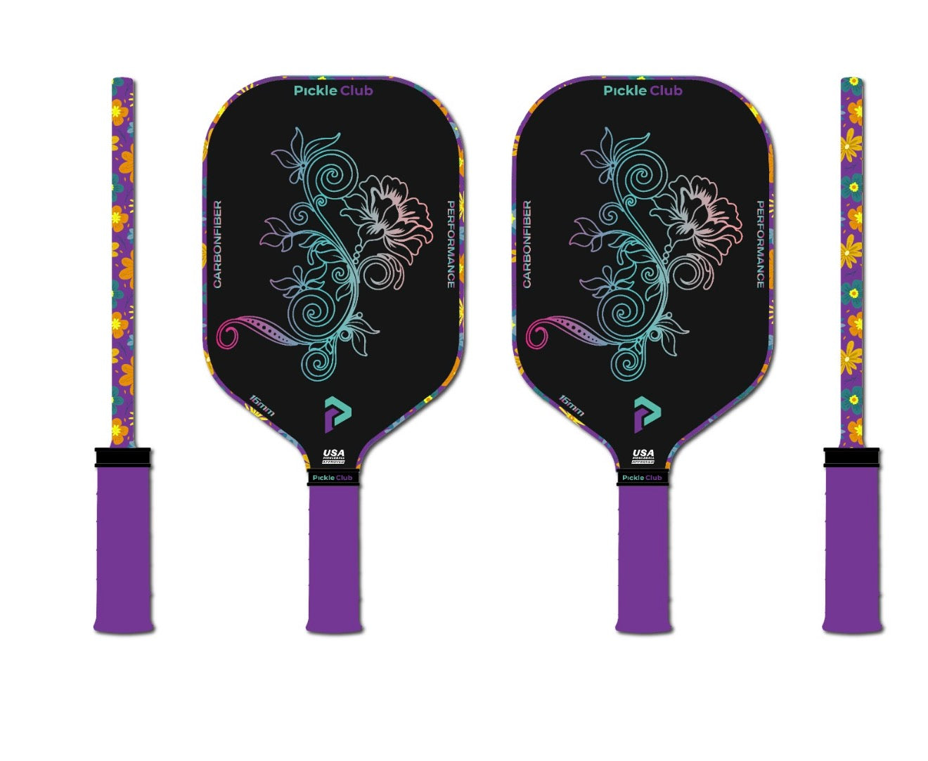 Bloom Series 16mm Carbon Fibre Pickleball Paddle