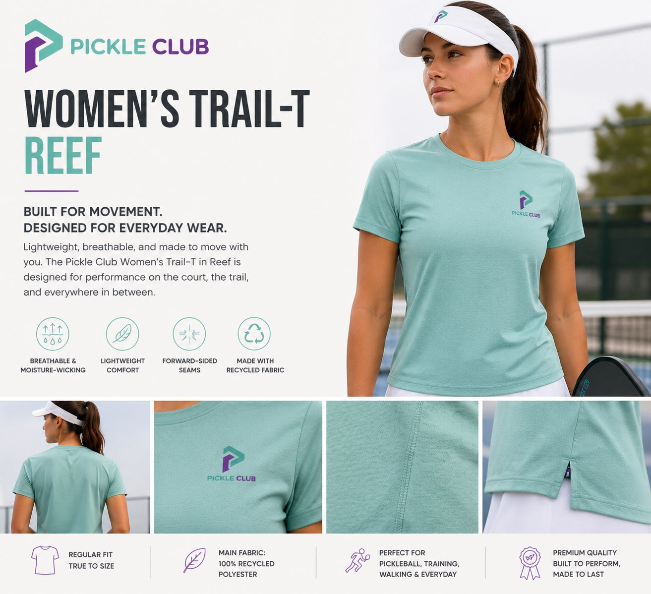 Pickle Club Women’s Trail-T Reef